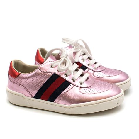 gucci ii pink|pink Gucci sneakers for women.